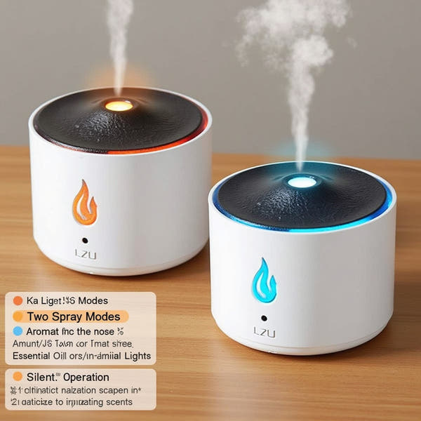 Volcano Glow – Jellyfish Mist & Flame Aroma Diffuser