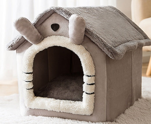 Foldable Pet House – Warm, Cozy & Portable Bed for Dogs & Cats