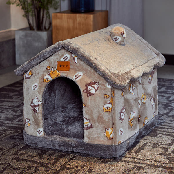 Foldable Pet House – Warm, Cozy & Portable Bed for Dogs & Cats