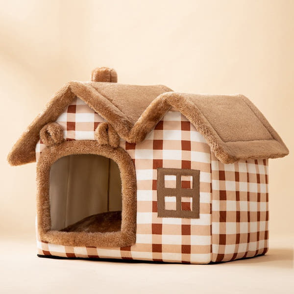Foldable Pet House – Warm, Cozy & Portable Bed for Dogs & Cats