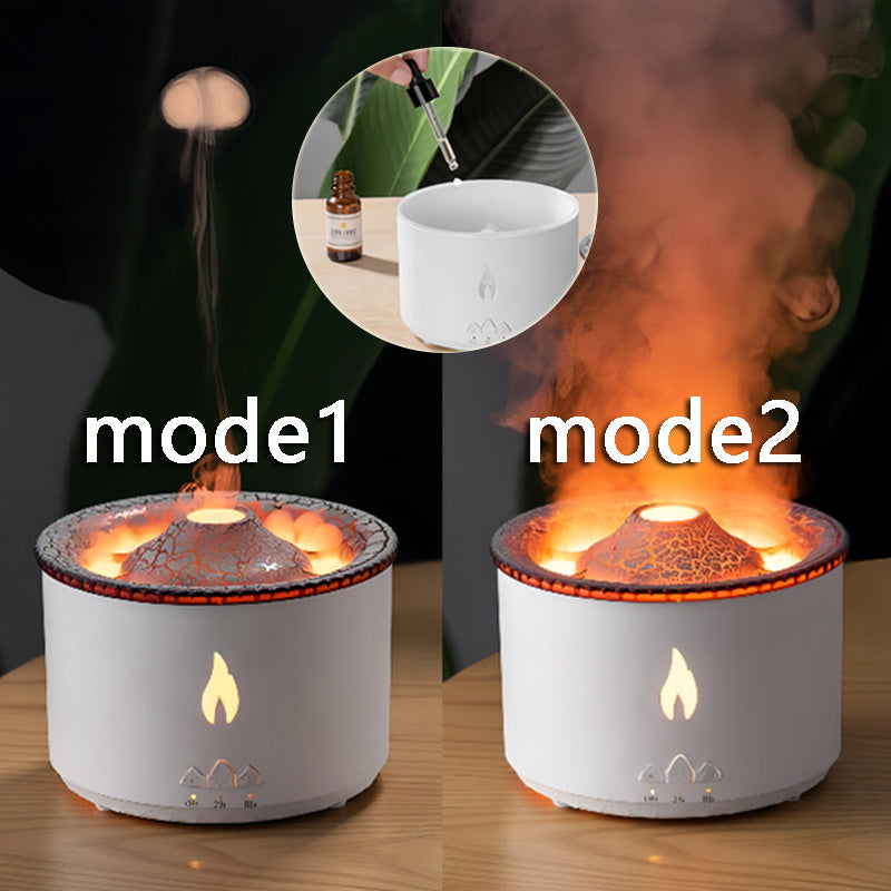 Volcano Glow – Jellyfish Mist & Flame Aroma Diffuser