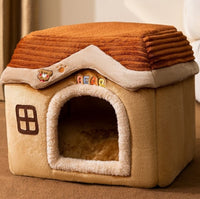 Foldable Pet House – Warm, Cozy & Portable Bed for Dogs & Cats