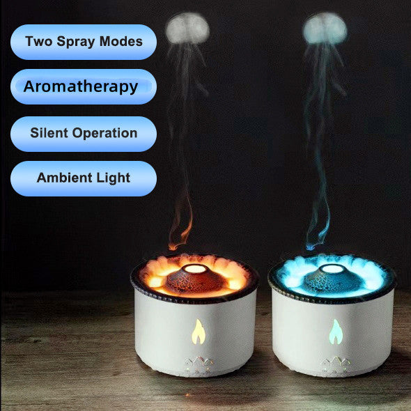 Volcano Glow – Jellyfish Mist & Flame Aroma Diffuser