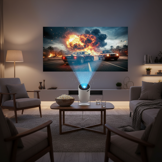 HY300 Pro Mini Projector – Portable HD Home Theater Experience